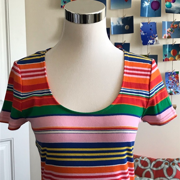 NWOT Ralph Lauren striped cotton tee size M - Picture 2 of 4